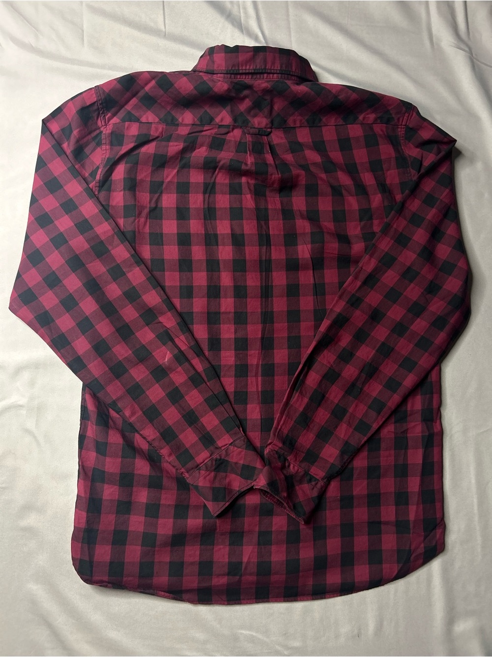 Lacoste LIVE Red & Black Buffalo Plaid Button-Up Shirt – Men’s Large - Picture 5 of 5
